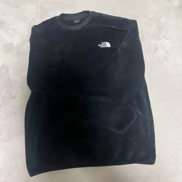 THE NORTH FACE 블랙 플리스 맨투맨 L