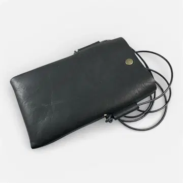 블랙 가죽 사코슈 핸드메이드 가죽 공예