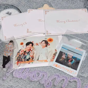 이와사키 료타 카라하리 아크릴 스탠드 친필 사인 폴라로이드