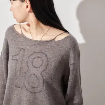 Oriens JOURNAL STANDARD 넘버링 데미지 니트