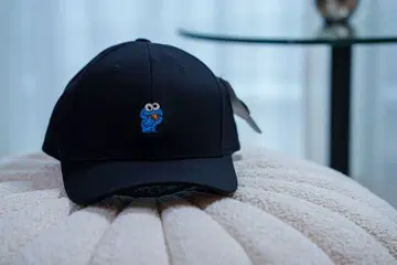 쿠키 몬스터 자수 야구 모자