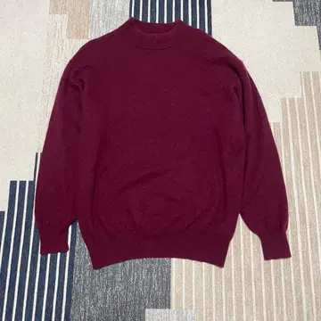 Green Hawk 캐시미어 100% 모크넥 니트 LL 남성용