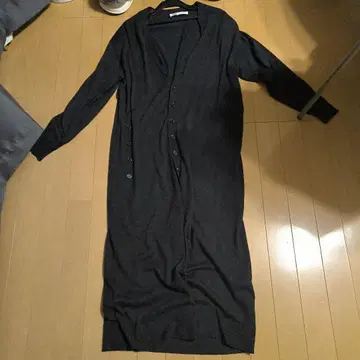 ZARA 다크 그레이 롱 가디건 S 사이즈