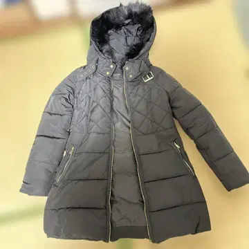 ZARA BASIC 블랙 다운 자켓 M