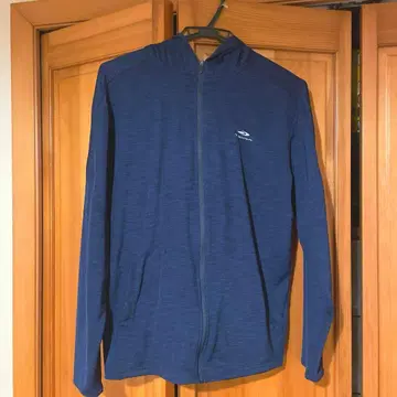 네이비 풀 집업 후드 부착 후드티