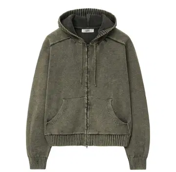 LMOOD 니트 지퍼 후드티 란군 착용