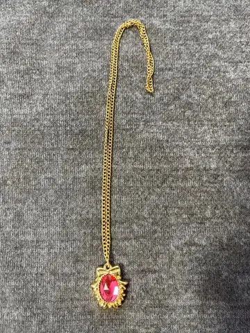 레어 세본스타 목걸이 리본 핑크 헤이세이 레트로