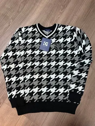 키스온더그린 하운드투스 체크 니트