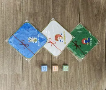 패밀리마트 x 마츠켄 신년 타월 3장 & 도장 3개 컴플리트 세트