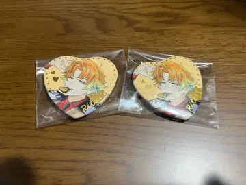 니지산지 Oriens 우사미 리토 하트형 캔뱃지 2세트