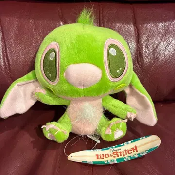 디즈니 스티치 봉제 인형 미도리 그린 레어