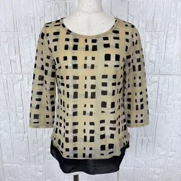 크리스찬 오자르 기하학 패턴 상의 블라우스 성인 모드 [ k41 ]