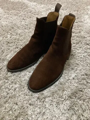 loak 사이드 고어 영국제 브라운 스웨이드 사이드 고어 부츠 71/2.