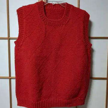 손뜨개질 니트 베스트
