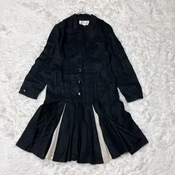 MODE STUDIO SEASON 플리츠 자켓 원피스 (L) 블랙