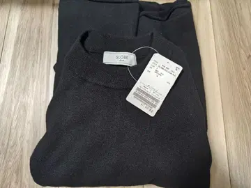 슬로브 이에나 워셔블 스무스 니트 원피스 새상품 블랙