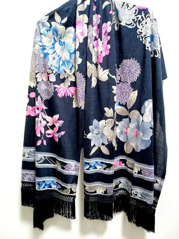 컨디션 최상 레오나르 실크울 대형 스톨