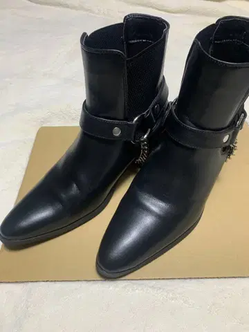 [새상품급 glabella] 2WAY 체인 반지 하네스 사이드 고어 부츠