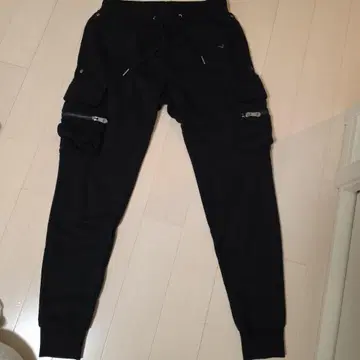 PIUTUGUALE3 블랙 조거 팬츠