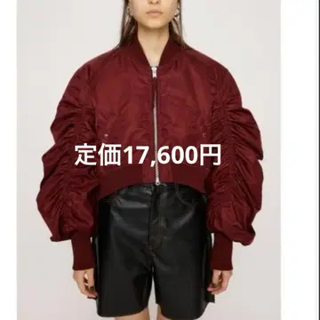 SLY CROP GATHER MA-1 버건디