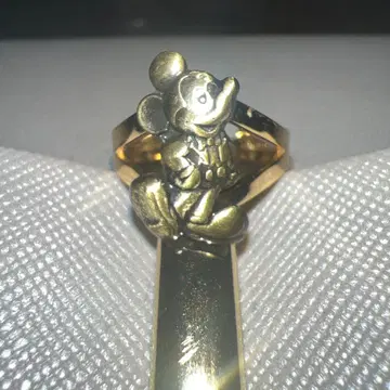 빈티지 미키마우스 반지 골드 컬러 30년 이상 전