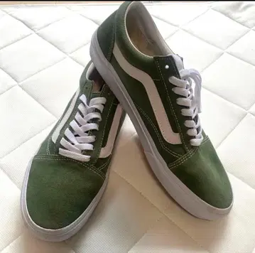 VANS 올리브 그린 스니커즈 27