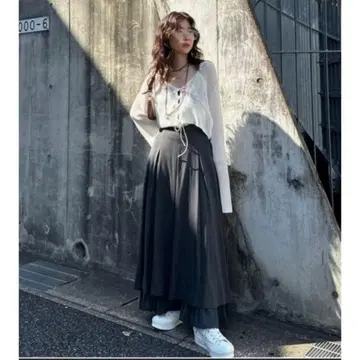새상품 Ameri PLEATS LAYERED PLEATS SKIRT
