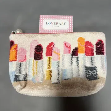 미사용 새상품 러브리 바이 페이러 루즈 보더 파우치 대