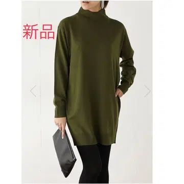 [ 새상품 ] SLY 스라이 니트 원피스 니트 원피스 미니 원피스 카키