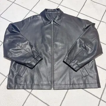GU 페이크 가죽 싱글 가죽 자켓 XL