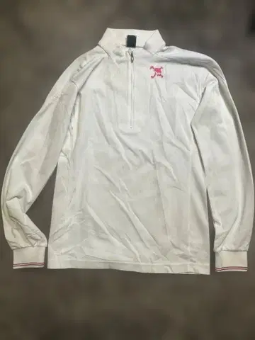 Oakley 화이트 하프 지퍼 트레이닝복 M