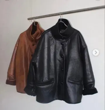 Eco Mouton Jacket agawd 블랙