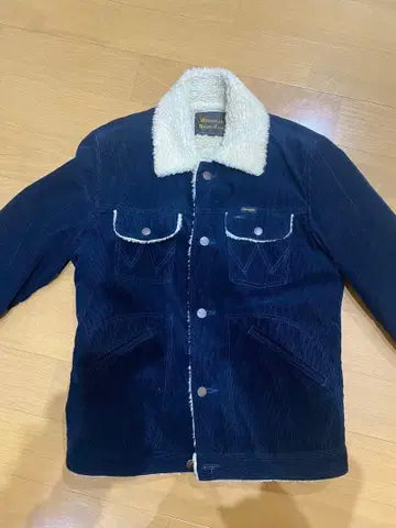 Wrangler Wrangle Coat M 네이비 보아 옷깃