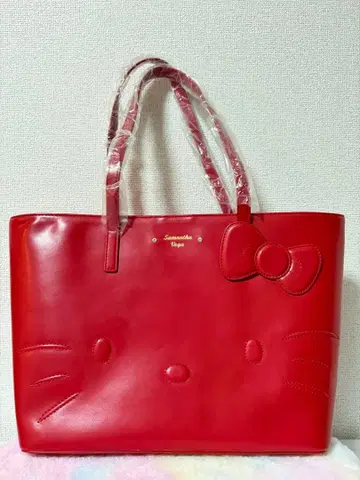 Samantha 산리오 키티 콜라보 토트백 새상품 (하자 있음)