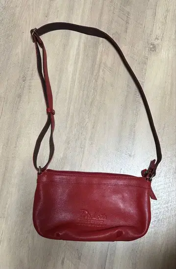 Dakota 빨간색 가죽 숄더백