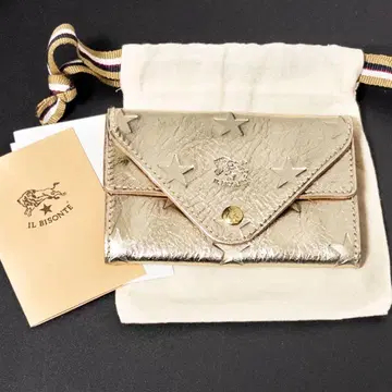 IL BISONTE 지갑 플라티나 일본 한정판 스타 일비종떼 골드