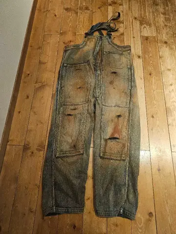 AMCHRONORM 데님 오버롤 사이즈 34