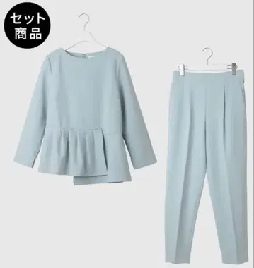 플라스테 티어드 블라우스 셋업 S