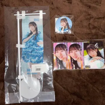 FRUITS ZIPPER 마나카 마나 미니 배너 캔뱃지 스키복권