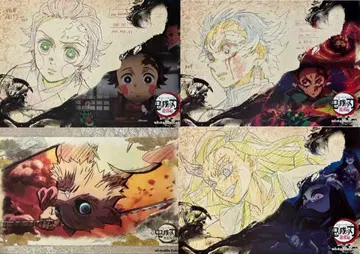 귀멸의 칼날 ufotable cafe 런치 매트 탄지로 네즈코 이노스케