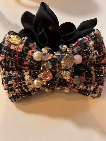 fitafita 트위드 리본 헤어 액세서리