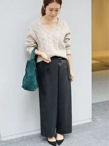 이에나 IENA 보타니 울 랩 팬츠 34 그레이