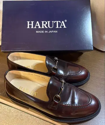 HARUTA 다크 브라운 비트 로퍼 일본제