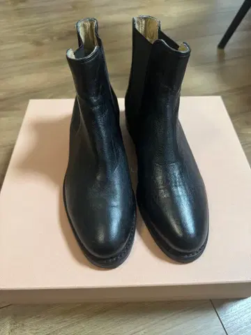 FABIO RUSCONI 파비오 루스꼬니 사이드 고어 부츠 블랙 검정