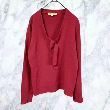 H64 로라 애슐리 캐시미어 100% 보타이 니트 스웨터 S