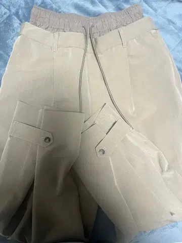 시뇽 더블 허리 팬츠 베이지