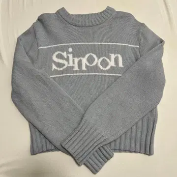 sinoon 로고 니트 스웨터 긴팔