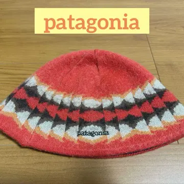 레어 patagonia 00s 오렌지 니트 모자 비니