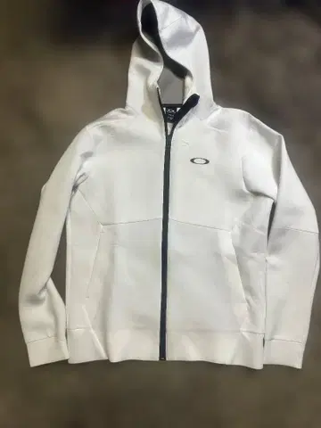 Oakley 풀 지퍼 후디 화이트 M