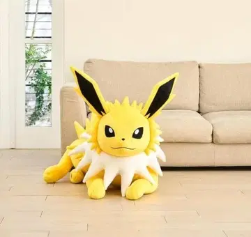 포켓몬 봉제 인형 등신대 썬더스 잠자는 이브이 미사용품